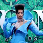 J. Harrison Ghee Instagram - I will never recover from this look 😍💙🦋 @jharrisonghee at @thetonyawards ✨ #TonyAwards New York, New York