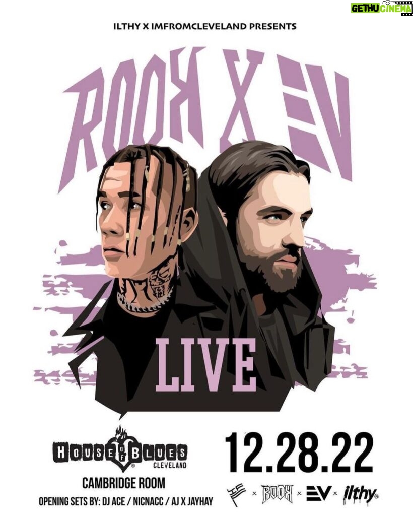 J.P. 'Rook' Cappelletty Instagram - 🎟️ Ticket & Merch Giveaway 🎟️ We’re giving away tickets to see @ev & @rookxx perform live tomorrow at the House of Blues! We’re also throwing in a $150 gift card to @ilthy along with special edition one of one hoodie 🔥 How to Enter: - TAG a friend in the comments - BONUS: share any slide from this post to your story Winners will be contacted by December 28th at 12pm. @imfromcle is the ONLY account that will notify the winner! Cleveland, Ohio