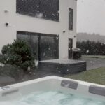 Jörn Schlönvoigt Instagram - Winter is loading #snow #jacuzzi #view