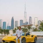 Jörn Schlönvoigt Instagram - Matching the sun #ferrari #supercars #dubai @flagship_rentals 🫶🏼 video @neco.graphy Dubai, United Arab Emirates
