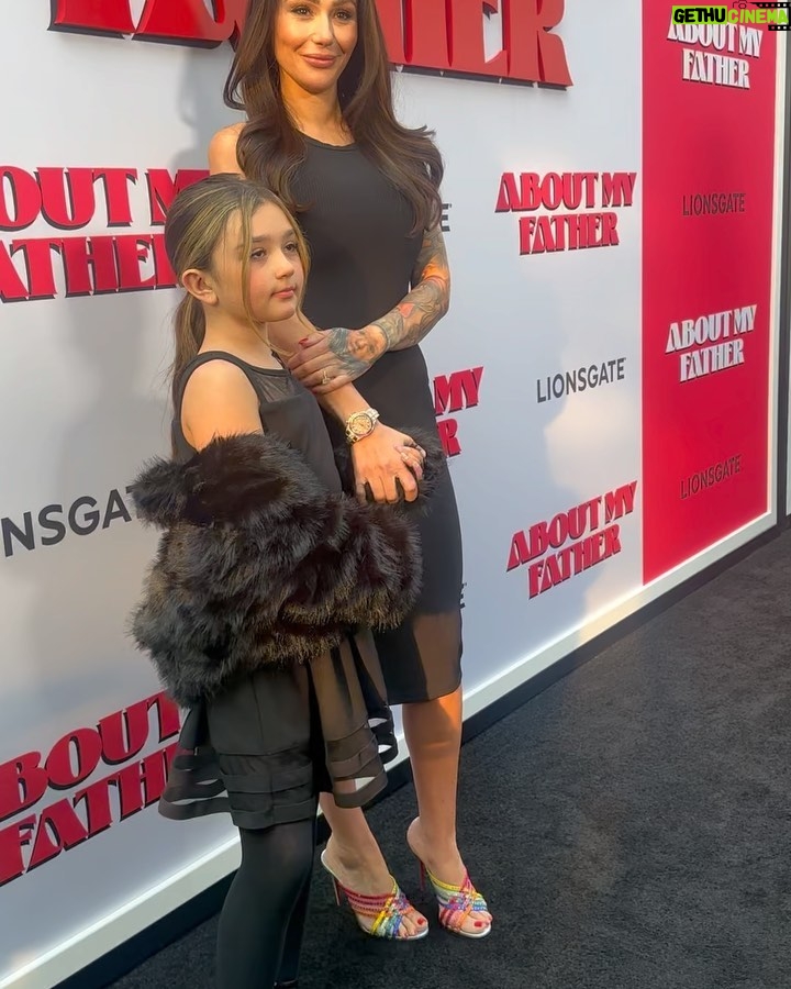 JWoww Instagram - A night I will never forget with my mini 💜 @aboutmyfather was so funny 😂 @sebastiancomedy and Mr De Niro didn’t disappoint 👏👏 @lionsgate