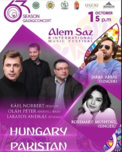 Jabar Abbas Instagram - Performing live in “Alem Saz” International music festival in Kazakhstan, Astana on 1st of October 2023 Feeling proud to represent pakistan in an International music Festival #teamjabarabbas #pakistanzindabad #livemusic #musicfestival #internationalmusicfestival