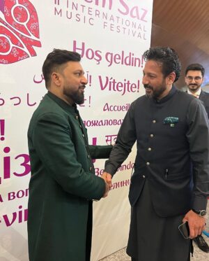 Jabar Abbas Instagram - Had an amazing performance in #alemsaz international music festival Kazakhstan on 1st of October. Felt proud to Represent  pakistan in an international festival . Thank you pakistan and Emabbasy of pakistan in Kazakhstan for giving the opportunity 🙏🏻🙏🏻. Love you all. 

#TeamJabarAbbas
#JabarAbbas
#rosemarymushtaq