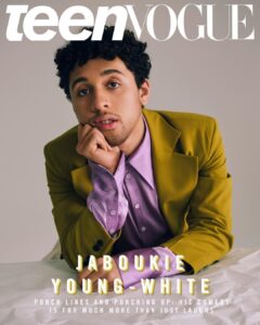 Jaboukie Young-White Instagram - honoredt to be a @teenvogue young hollywood cover - // - 📸: nacho alegre / @nachoalegre stylist: solange franklin / @solangefranklin hair: dennis gots / @dennisgots makeup: sarah uslan / @sarahuslan manicure: holly falcone / @hollyfalconenails set design: bryn bowen / @bigtimebowen Los Angeles, California