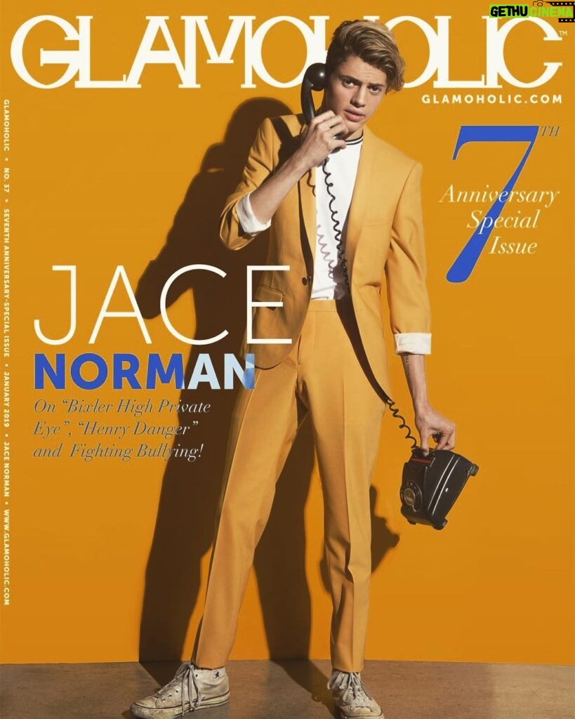 Jace Norman Instagram - First look For Glamoholic 7th anniversary special. @glamoholicmag Photo by @StephenBusken Styling by @MrMontyJackson Grooming by @glam_mara