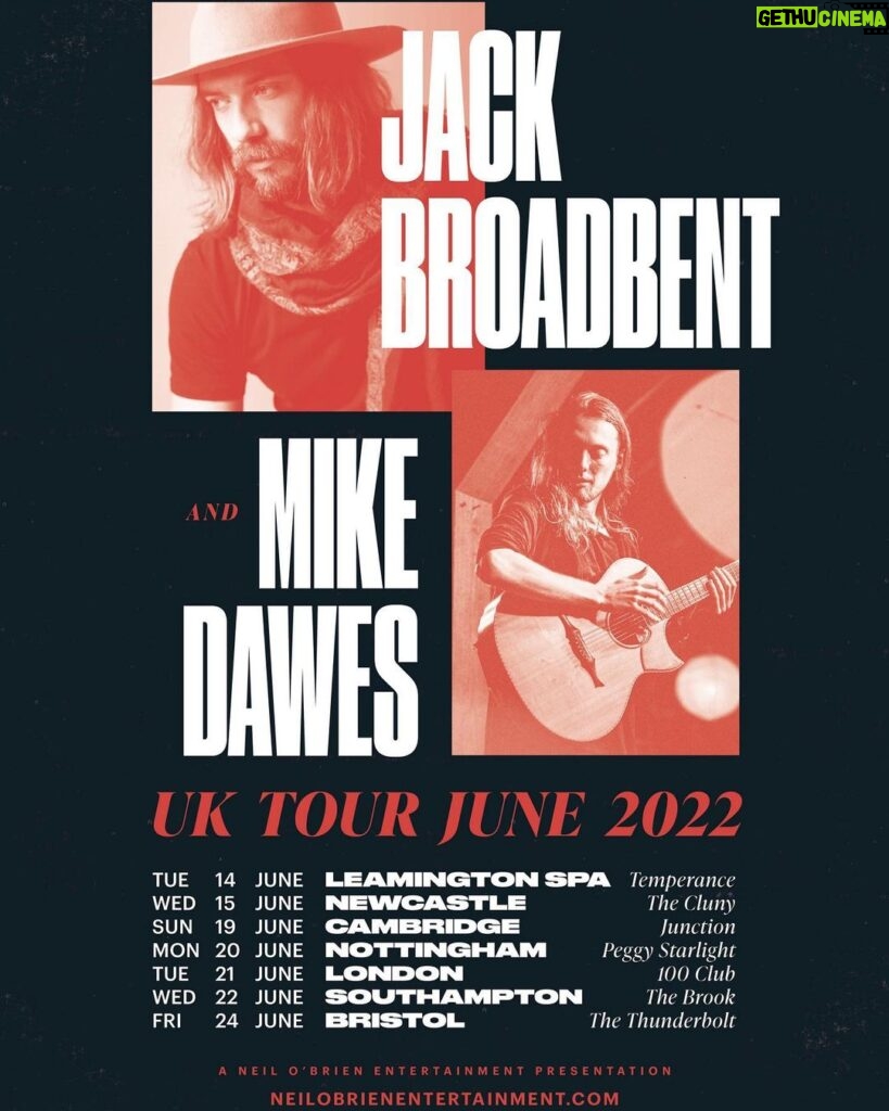 Jack Broadbent Instagram - ENGLAND! I’m back! Can’t wait to hit the road and see your lovely faces. Tickets available now from link in my bio. Rock n Roll #jackbroadbent #mikedawes #uktour #ontheroadagain 😎 England