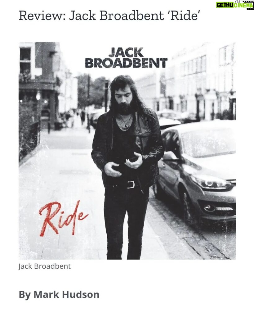 Jack Broadbent Instagram - “... this Lincolnshire lad tears it up on Ride, a simmering, spicy jambalaya of boogie, rock, and blues." Thanks, @rockbluesmuse! Head to the link in my bio & "Reviews/Press" to read the full story