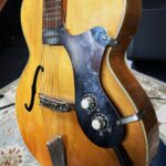Jack Broadbent Instagram - Thanks to Sam Ohlhausen from Son Volts team for reinforcing the pick up on Marilyn. A little TLC goes a long way! #guitarrepairs #hofner #vintageguitar #goodasnew USA