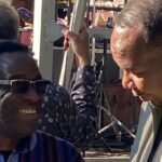 Jack DeJohnette Instagram - I wanted to share a few more photos from the wonderful concert in Fort Greene Park the other day. The first is me, Governor Hochul and Matt Garrison. The second is my cousin Roy Wood Jr. and Will Calhoun, my friend. Don’t worry if you’ve missed the first two concerts because My next concert on October 29th is one week away! The event is SOLD OUT, but you can still buy your live-stream tickets! Both in person and online tickets for the show with myself, Jon Batiste, and Matt Garrison on Dec. 15th are also available to purchase. Link for all tickets in the bio! #shapeshifterplus #bardavonpresents #music #live #concert #nonprofit #woodstock #woodstockplayhouse #jackdejohnette #daveholland #jasonmoran #UPAC #kingston #jonbatiste #matthewgarrison #livestream #livestreamconcert #livestreamjazz #jazzonline #SABIANCymbals #SABIANFamily #PlayYourWay