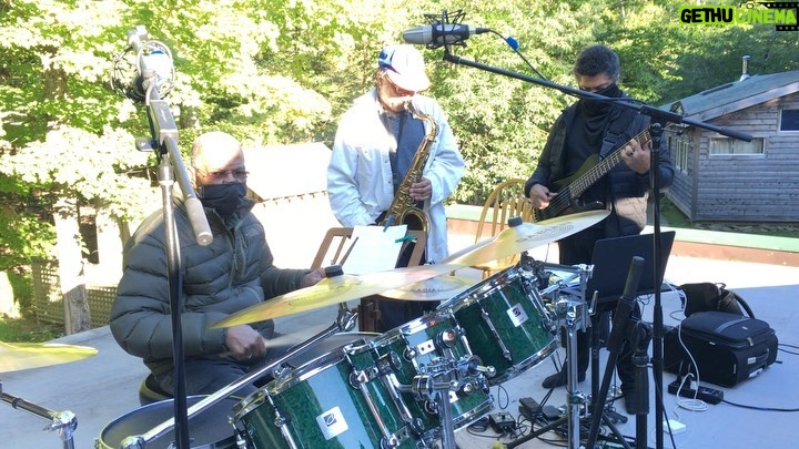 Jack DeJohnette Instagram - A teaser for tomorrow, really good to play and with these two great musicians, looking forward to it. Hope you can join us for this unusual event. This will be live and it will be up for three days after. Click the link in my bio for tickets. —Jack