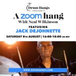 Jack DeJohnette Instagram – Join us tomorrow for a Drum Hang I’m doing with Neal Wilkinson. Entry fee is £25 and the link to book is in my bio. Should be fun!