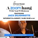 Jack DeJohnette Instagram - Join us tomorrow for a Drum Hang I’m doing with Neal Wilkinson. Entry fee is £25 and the link to book is in my bio. Should be fun!