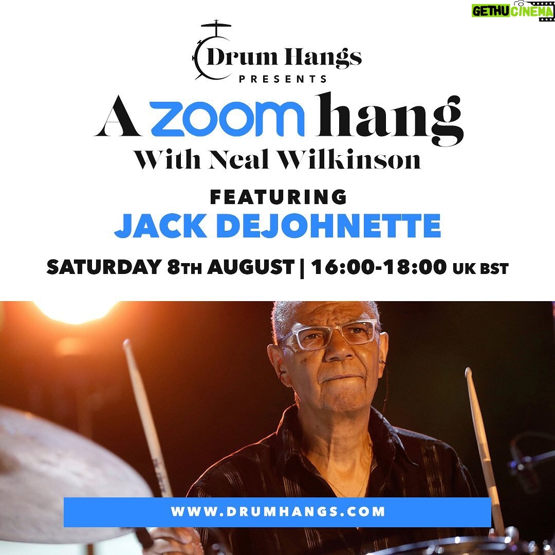 Jack DeJohnette - 679 Likes - Join us tomorrow for a Drum Hang I’m doing with Neal Wilkinson. Entry fee is £25 and the link to book is in my bio. Should be fun!