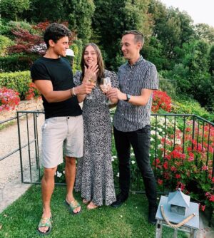 Jack Gilinsky Instagram - i can’t believe my big sister is engaged!! i love you molly. i couldn’t approve more of who you will be spending your life with. congratulations to u both @mollygilinsky @dontbcross ♥️🥂