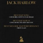 Jack Harlow Instagram – 3 Grammy nominations. Thank you. París, France