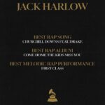 Jack Harlow Instagram – 3 Grammy nominations. Thank you. París, France