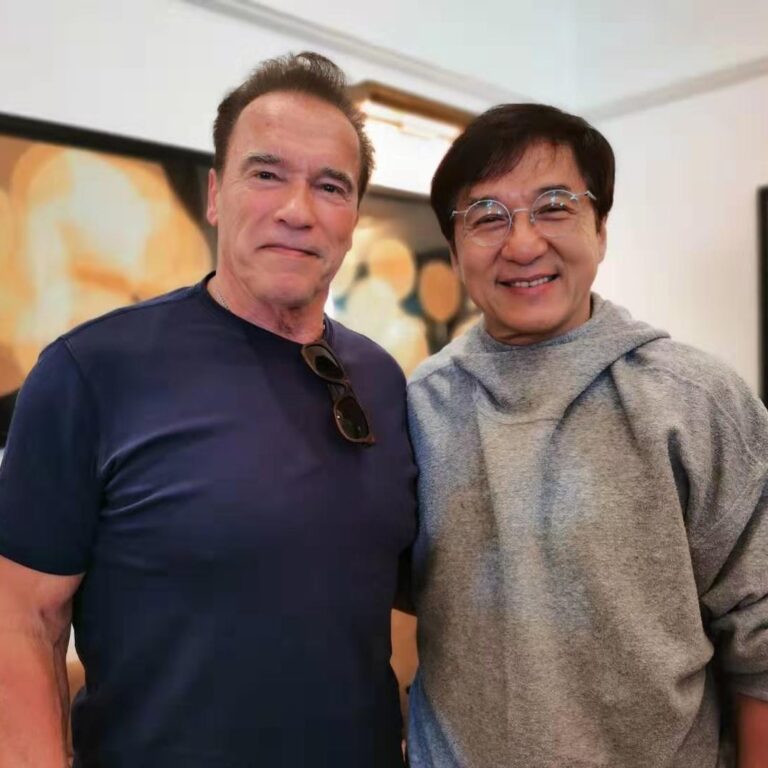 Jackie Chan Instagram - So happy to run into my good old friend and legend @schwarzenegger