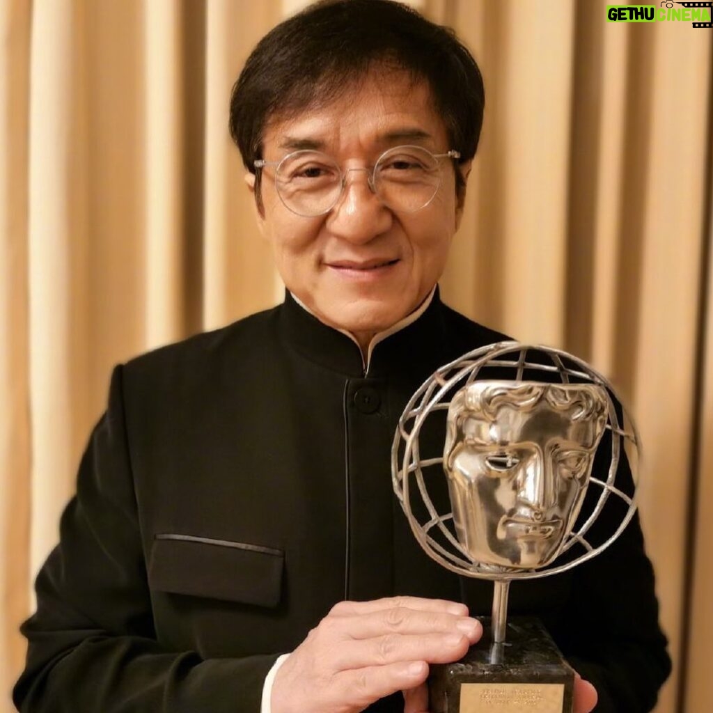 Jackie Chan Instagram - I am so honored to receive the Albert R. Broccoli Award from the British Academy Britannia Awards for Worldwide Contribution to Entertainment. Thanks to all my fans for your continuous support! Love you all!