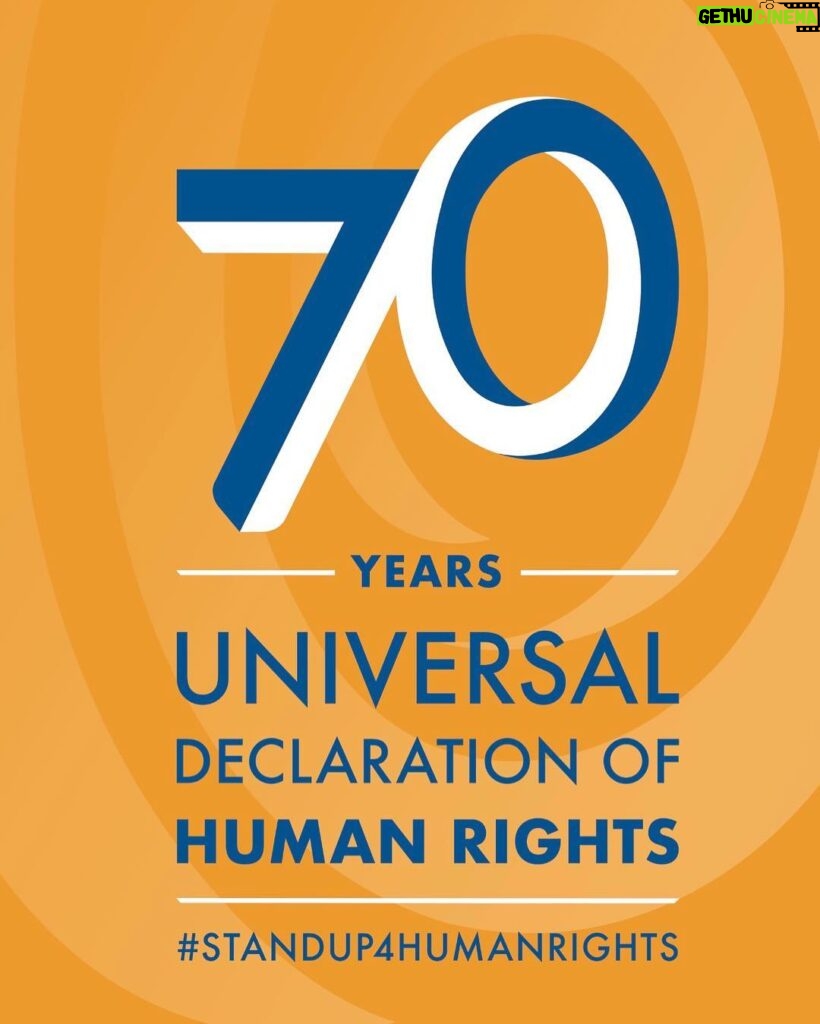 Jackie Chan Instagram - It’s Human Rights Day! And next year, the Universal Declaration of Human Rights is turning 70! Join me and people around the world in Standing Up for Human Rights.