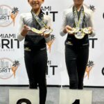 Jacqueline Bracamontes Instagram - Nuestras campeonas!!! Jacky en 1ro y Caro en 2do! Cada una en su categoría!!! 👏🏻👏🏻👏🏻👏🏻👏🏻 @mft07 @tumblebees_gymnastics_gables Miami, Florida