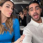 Jacqueline Bracamontes Instagram - Rumbo a #ElSalvador a disfrutar del @missuniverse por @telemundo 🇸🇻❤️ (Miren quien está en el medio) 😱 ¿A qué país le van? #LosLeo