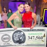 Jacqueline Bracamontes Instagram - Muchas felicidades a la gran triunfadora de la noche @anaparra_7 !!!! Excelente trabajo el tuyo… muy merecido!!! #Los50 @telemundo @telemundorealities Qué harían ustedes si se ganaran un chequecito como el de nuestra querida Anazonaaaa??? 😱😍🙏🏼