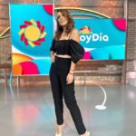 Jacqueline Bracamontes Instagram - #HoyDia ☀️😎@hoydia @telemundo Glam: @laurasbarcelo Styling: @karlabstyle Telemundo Center