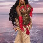 Jada Shada Hudson Instagram - Category is Goddesses of the Ancient World . At once beautiful, protective, seductive, and dangerous, the water spirit Mami Wata (Mother Water) is celebrated throughout much of Africa…….. . Mami Wata is known for her beauty. But she is as seductive as she is dangerous. . . 💇🏾‍♀️: @callherperla 🪡: @connormccalden 🎨: @viktorpeters 💅🏾: @clorebeauty 👠: @weareshoefreaks 📸: @shootblake . . Watch #CanadasDragRace now on @wowpresentsplus worldwide (ex. Canada) and @cravecanada in Canada 🏁 @canadasdragrace #canadasdragraceseason3 #crave #dragrace #jadashadahudson #makeupoftheday #goddess #mamiwata #africa