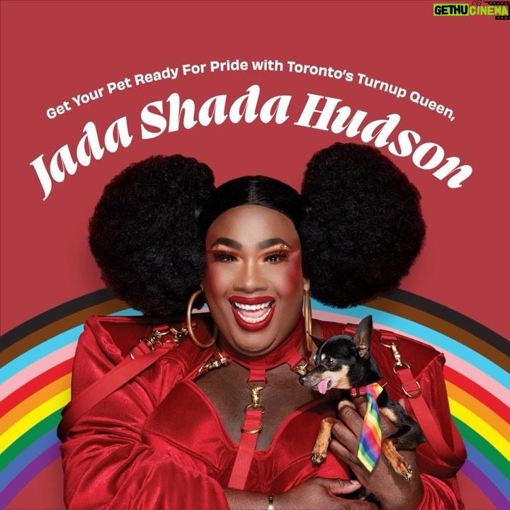 Jada Shada Hudson Instagram - Get Your Pet Ready For 🏳️‍🌈PRIDE🏳️‍🌈 with @globalpetfoods…….. . .Largest Canadian owned pet specialty retailer with 180+ stores across Canada .#Pride2022 #loveislove #dogsofinstagram #ad #globalpetfoods . 💇🏾‍♀️ by: @adrianc969 🪡 by: @leelandxo