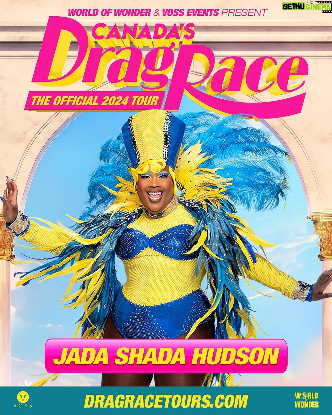 Jada Shada Hudson Instagram - The Official Canada’s Drag Race Tour has returned and soon-to-be in a city near you! Get your tickets TODAY at DragRaceTours.com and secure the best seats in the house. 🏎️🇨🇦 Don’t Forget the TOP4 of Season 4 of @canadasdragrace would be joining the Tour as well😜 Who Do you think n is gonna join the cast? 🤔👇🏾