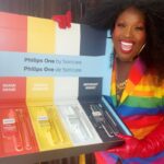 Jada Shada Hudson Instagram - Happy Pride Weekend 🏳️‍🌈 and Happy Brushing .......... @philipssonicare #Philipsone.......#Happybrushing 🪥 🏳️‍🌈🏳️‍🌈🏳️‍🌈🏳️‍🌈🏳️‍🌈🏳️‍🌈🏳️‍🌈🏳️‍🌈🏳️‍🌈🏳️‍🌈🏳️‍🌈🏳️‍🌈🏳️‍🌈🏳️‍🌈🏳️‍🌈 Show your true colors this Prid🏳️‍🌈......... Now which color @philipssonicare toothbrush is your favourite 🖤🤍💛❤️ . . . . . . . #pride #pridemonth #pride🌈 #pride2021 #happybrushing #philipssonicare #dragqueen #drag #influencer #influencers #makeuplife