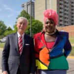 Jada Shada Hudson Instagram - We are kicking off Pride Month right and with @senecacollege @seneca.pride flag raising…………. . 8 had the honour of speaking today and told my journey and story today and led a panel that was super informative and emotional but thanks for being strong brave and don’t forget be authentically YOU🫵🏾 ……….. Happy Pride Month🏳️‍🌈 . Shoutout to @senecacaribbean and @seneca_latinamerica 🫶🏾🙏🏾