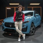 Jaime Lorente Instagram - Clear Blue Sky. That's one way to look at the @Maserati_Fuoriserie Blue Denim on the #MaseratiLevanteHybrid. @jaimelorentelo #PerformanceCharged #adv