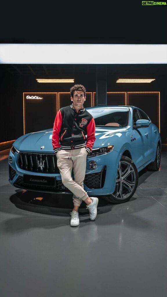 Jaime Lorente Instagram - Clear Blue Sky. That's one way to look at the @Maserati_Fuoriserie Blue Denim on the #MaseratiLevanteHybrid. @jaimelorentelo #PerformanceCharged #adv