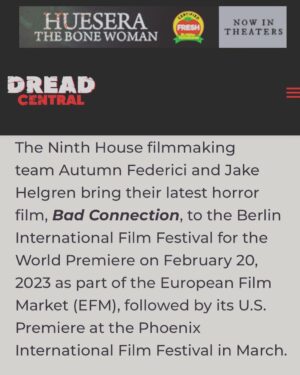 Jake Helgren Instagram - Huge thank you to @dreadcentral for this beautiful write-up and releasing our trailer today for BAD CONNECTION.

Very excited to share this film starring @itsdanaldavis @chrisgannofficial @michaelnaizu @camila @oreldelamota @deon_richmond @brookeannesmith @tiffanyshepis @prettylittlefawn @austinzajur @theperezhilton @swagboyq @graceshen54 and @bretmeetsworld @adamwilliamzastrow !! 

So excited for everyone to see it. 🔪🩸📱 

Produced by myself @autumnfederici @deon_richmond 
Exec Producers @vashapiro @danielsfashiondesigns 
@ninthhousefilms 
Directed by yours truly :)

Thank you @spotlightprco !
.
.
.
#badconnectionmovie #ninthhousefilms #dreadcentral
