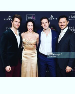 Jake Helgren Instagram - ‘Twas a magical holiday evening last night in Los Angeles as we celebrated a very special VIP screening of our queer holiday romance, A Christmas to Treasure, premiering 12/16 on @lifetimetv as part of @itsawonderfullifetime at 8/7C!
.
.
.
@ninthhousefilms @elevatebaby_ @autumnfederici @taylorfrey @kyledeanmassey 
#ninthhousefilms #christmasmovies #itsawonderfullifetime