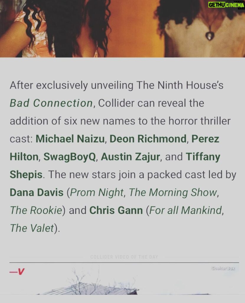 Jake Helgren Instagram - More love from @collider on our stellar cast in Bad Connection. 🙌 . . . @ninthhousefilms @nicelyentertainment #horrormovies #badconnection #slashermovies West Hollywood, California