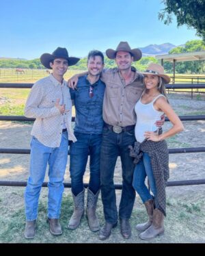 Jake Helgren Instagram - The strikes were admittedly a tough time the second half of this year, but at least we finished out our production year with a bang.  I love this beautiful cast. I love our insanely talented crew. Our little film family. 

Check out A Cowboy Christmas Romance this Saturday at 8PM as part of @itsawonderfullifetime on @lifetimetv 🤠🌲♥️
.
.
.
#ninthhousefilms #lifetimetv #lifetimechristmasmovies #directorlife🎬🎥 #itsawonderfullifetime