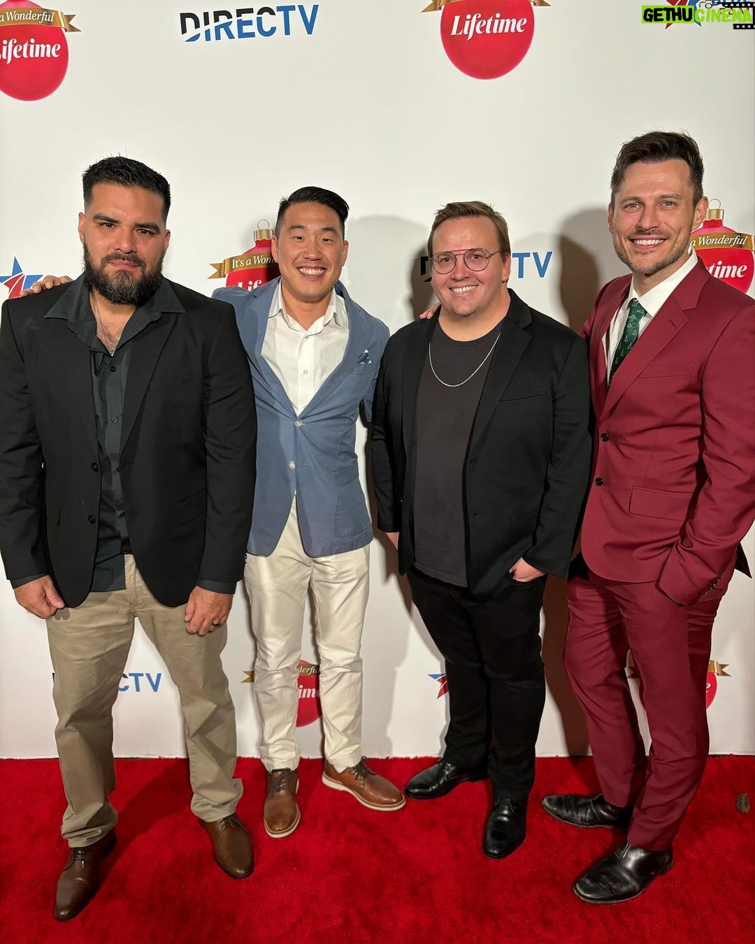 Jake Helgren Instagram - What a blast last night honoring Military Spouses and celebrating our @itsawonderfullifetime holiday line-up with all our friends at @lifetimetv ! So very proud to have our two holiday features premiering very soon, A Cowboy Christmas Romance on Dec 9, and The Holiday Proposal Plan on Dec 16, only on @lifetimetv ! 🌲 Having my mom @rachel_richards_wilson there to join me for me the event which also happened to be my birthday was the icing on the Christmas cake, but @kramergirl and @jessekove , you were both very missed!! ⛄️ The Maybourne Beverly Hills
