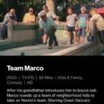 Jake Katzman Instagram – Watch Team Marco!!!Had a blast filming this movie!!! Rent or Buy on streaming platforms.
.
.
.
.
.
@jakekatzman @jacoblaval @ethancoskay @owenvaccaro @feulnerdaniel @skylar.lipkin @kingsoldierboy @teammarcomovie @juliovincentgambuto #movie #youngactor #film #release #bocceball #statenisland #fun #comedy #family #broadway #familymovie #actorlife @youngbwaynews @take3talent @gtkprtalent #younghollywood Staten Island, New York