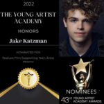 Jake Katzman Instagram - THANK YOU!!@youngartistawds for the nomination for the role I played in the feature film MATERNA! Congratulations to all the young actors who were nominated! It is going to be an amazing award show!!! Can’t wait!! #roryculkin #youngartistawards #jakekatzman #actor #feature #film #youngactor #teen #la #ny @lizzyinfilms @lisalynnphotodesign @emilyrmcevoy #Materna @jadeeshete @katelynsheil @lindsaymburdge @assolkin @mchernus @cassiedamsel @sturgillsimpson @karaakter @tentothe6 New York City, N.Y.