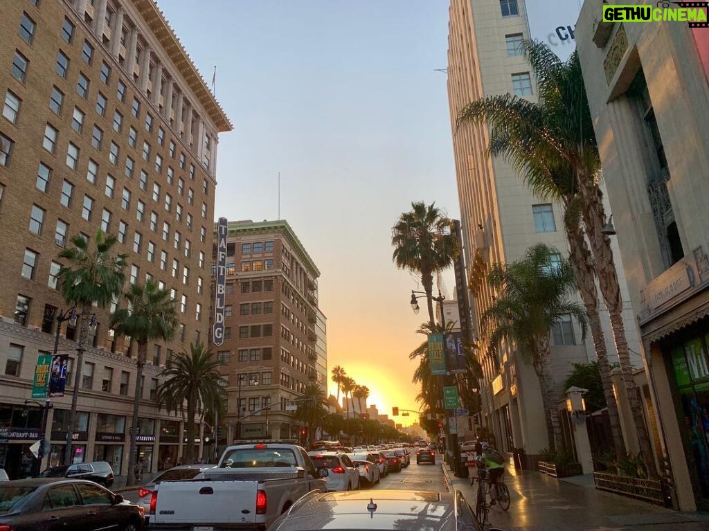 James Michael Tyler Instagram - 10/5/2018 #hollywood #sunset #perspective