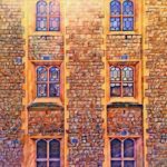 James Michael Tyler Instagram - Gold Wall. Transformed from an image of a stone wall of a castle in #London , circa 2015. #graphicart #architecture #art #procreate #castle #gold London, United Kingdom