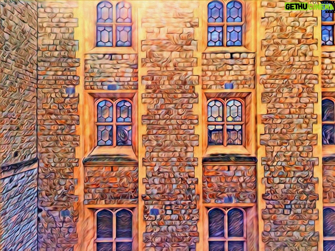 James Michael Tyler - 1K Likes - Gold Wall. Transformed from an image of a stone wall of a castle in #London , circa 2015. #graphicart #architecture #art #procreate #castle #gold