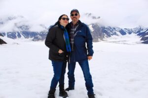 James Michael Tyler Instagram - Just standing on a glacier on Denali... #alaska #denali #glacier @flydenaliinc