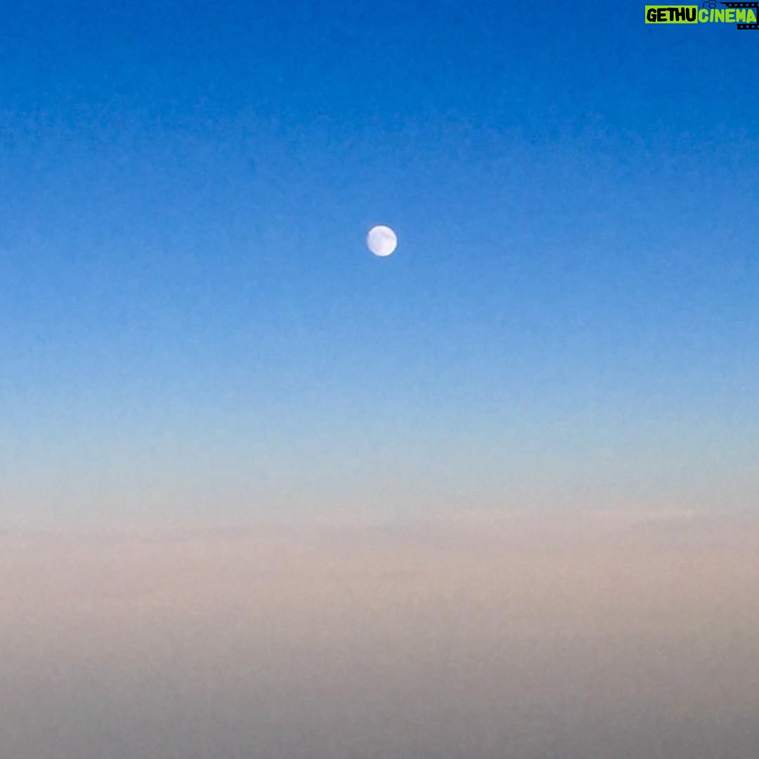 James Michael Tyler - 229 Likes - Mid-air Moon #awesome #vacation #moon @alaskaair