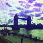 James Michael Tyler Instagram - Tower Bridge at Dusk. Finished version. #graphicart #procreate #procreateart #towerbridge #art #painting #london London, United Kingdom