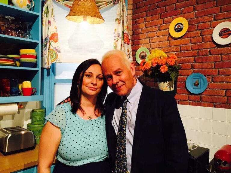 James Michael Tyler Instagram - Sept. 15, 2015. From a photo of us at the very first Friendsfest in London. A great time was had by all. :) #friendsfest #friends #wife #friendstvshow @friends #gunther #painting #graphicdesign London, United Kingdom