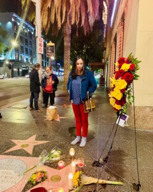 James Michael Tyler Instagram - Paying Respect. #kirkdouglas  #hollywood #photography