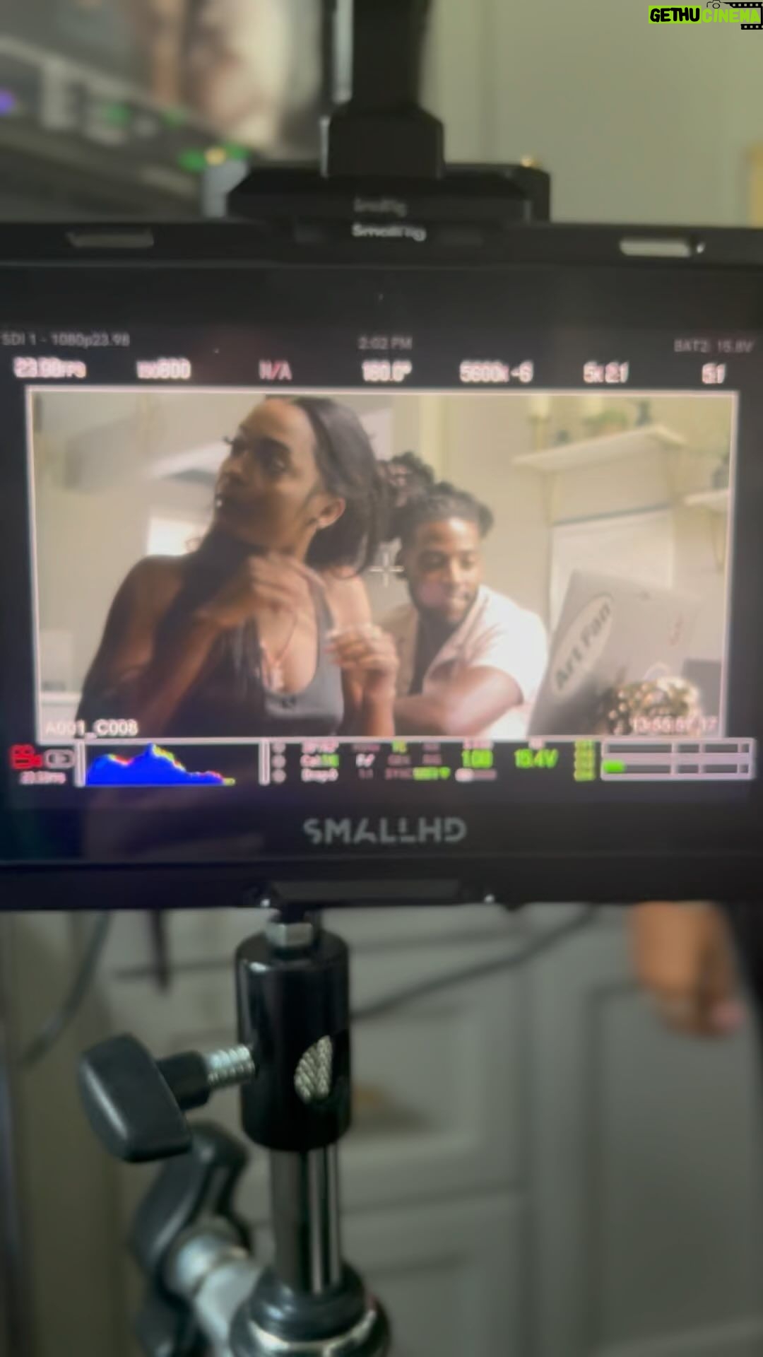 James Perkins Instagram - Having fun doing what I love! @badgalsvgx @afflictionmovie614 #setlife #actor